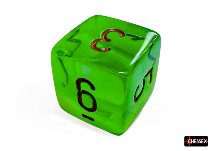 Gemini Plasma Green-Teal/orange Luminary Polyhedral 7-Dice Set
