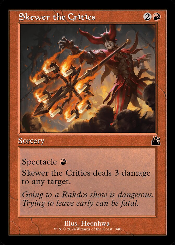 Skewer the Critics - RVR 340 (Foil)