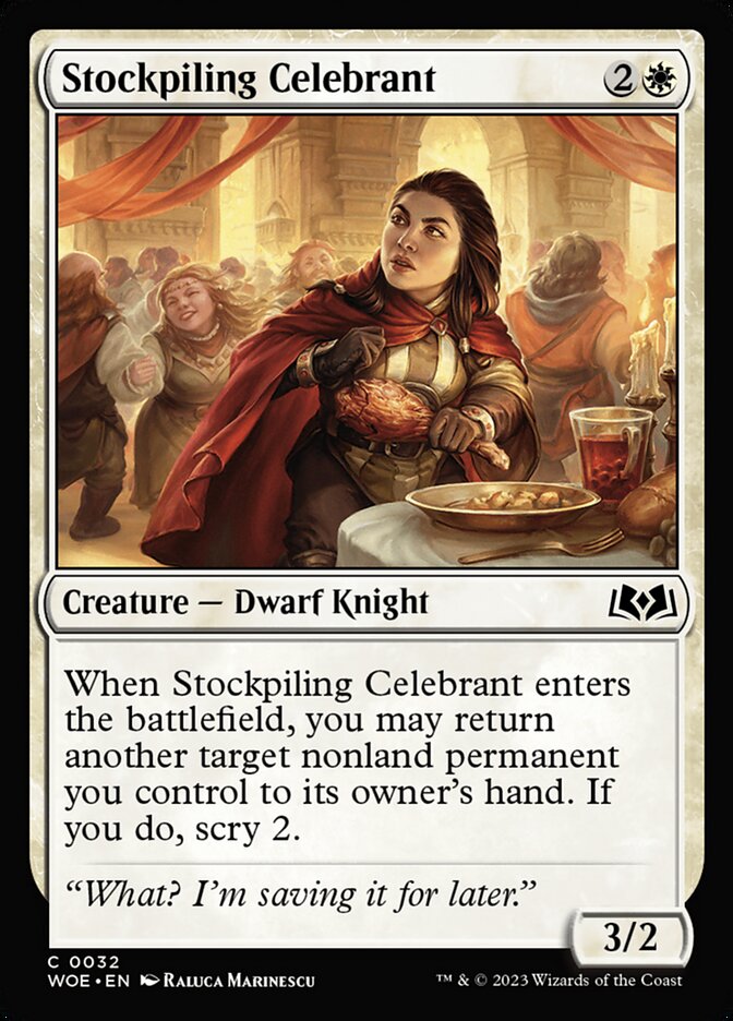 Stockpiling Celebrant - Wilds of Eldraine 32 (Foil)