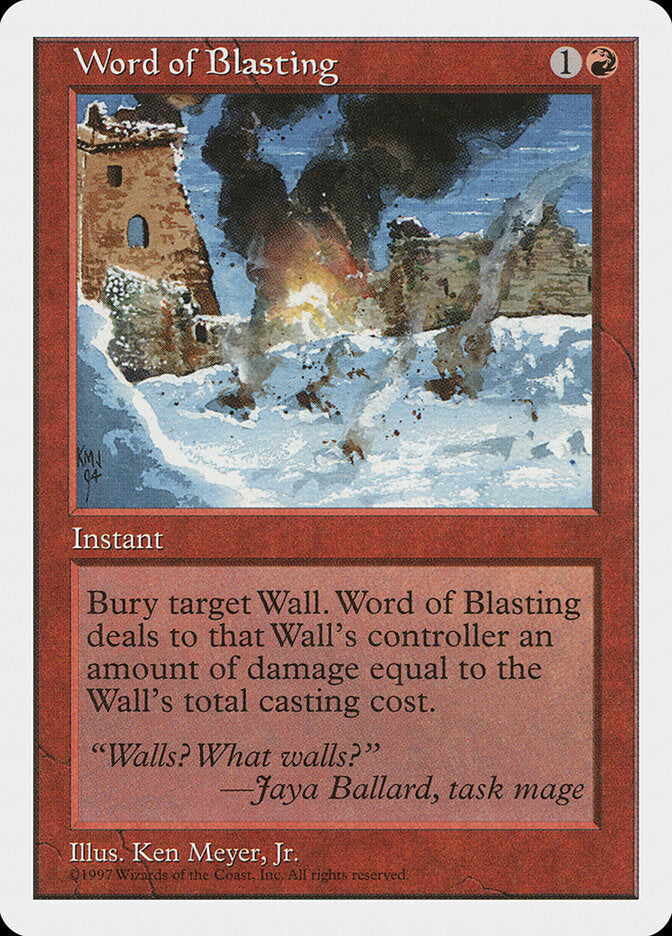 Word of Blasting - Fifth Edition