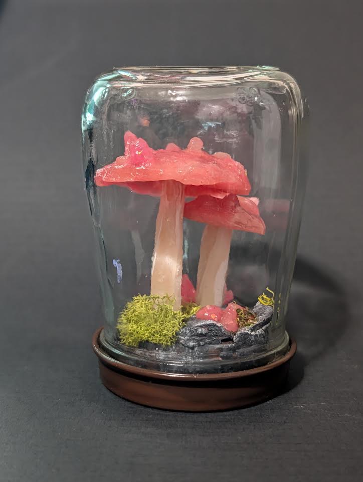Pink Crystal Terrarium