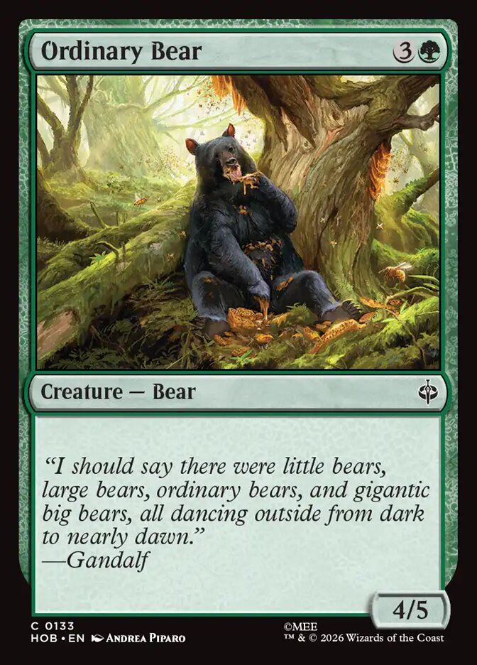 Ordinary Bear - The Hobbit 133