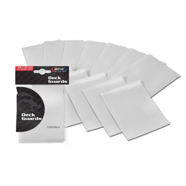 BCW Anit-Glare Deck Guards 50 Count White