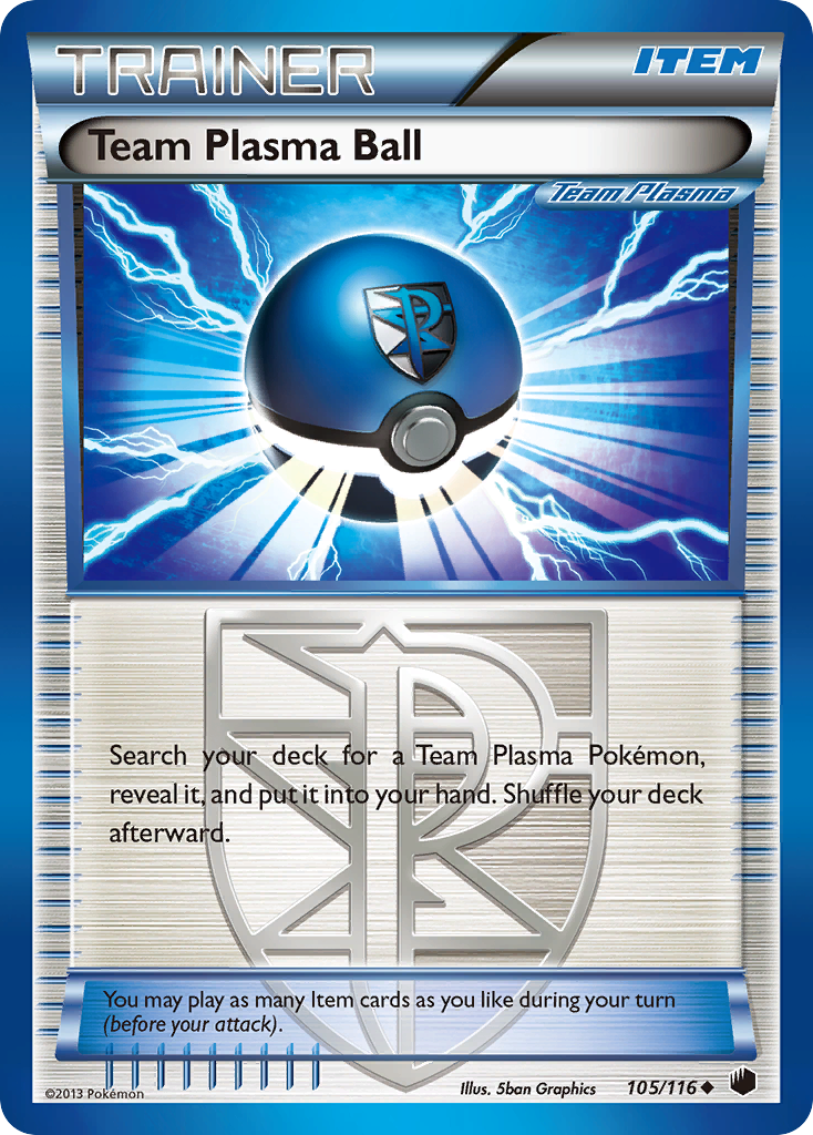 Team Plasma Ball (Team Plasma) - Plasma Freeze 105 (Foil) - Near Mint - Ungraded
