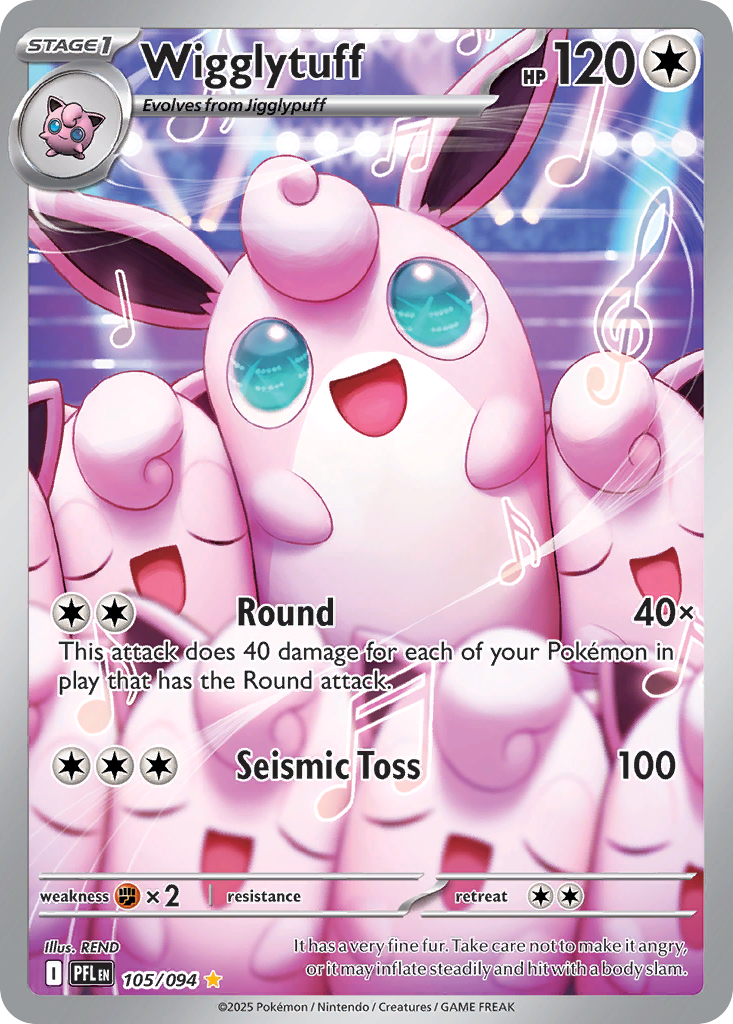 Wigglytuff - Phantasmal Flames 105/094 (Foil) - Near Mint