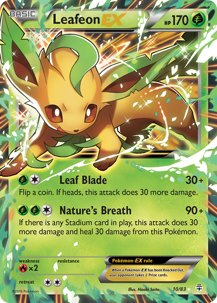 Leafeon EX - Generations 10 (Foil) - Near Mint - Foil