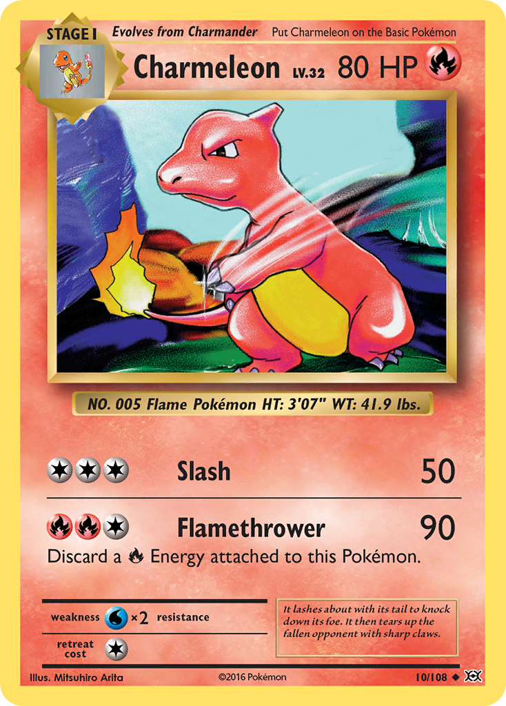 Charmeleon - Evolutions 10/108 - Near Mint