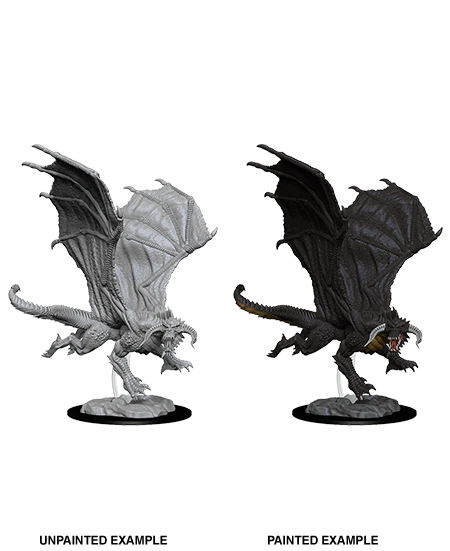 D&D Nolzur's Marvelous Miniatures: Young Black Dragon #73682