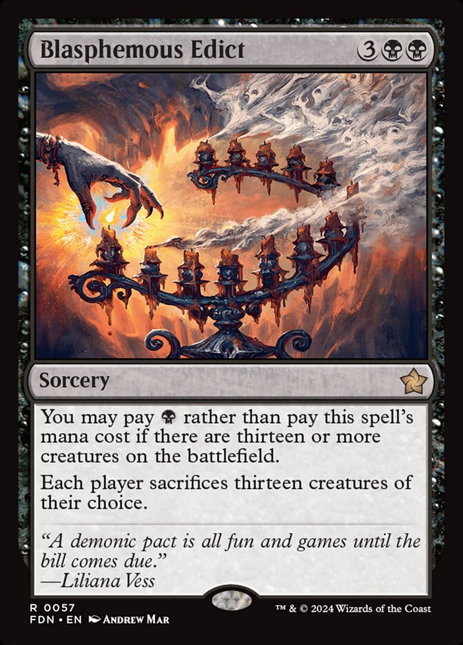 Blasphemous Edict - FDN 57 (Foil)