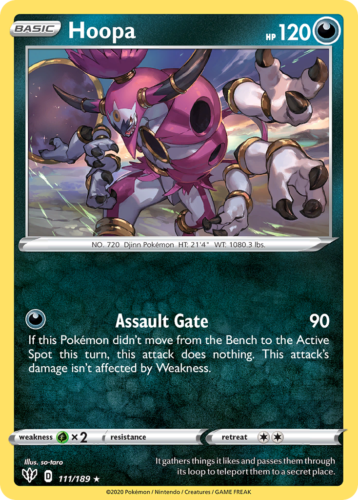 Hoopa - Darkness Ablaze 111/189 (Foil) - Near Mint