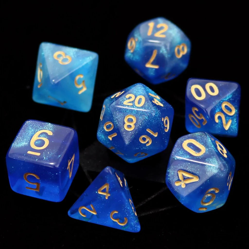 7pc RPG Set - Mermaids Crown - Die Hard Dice