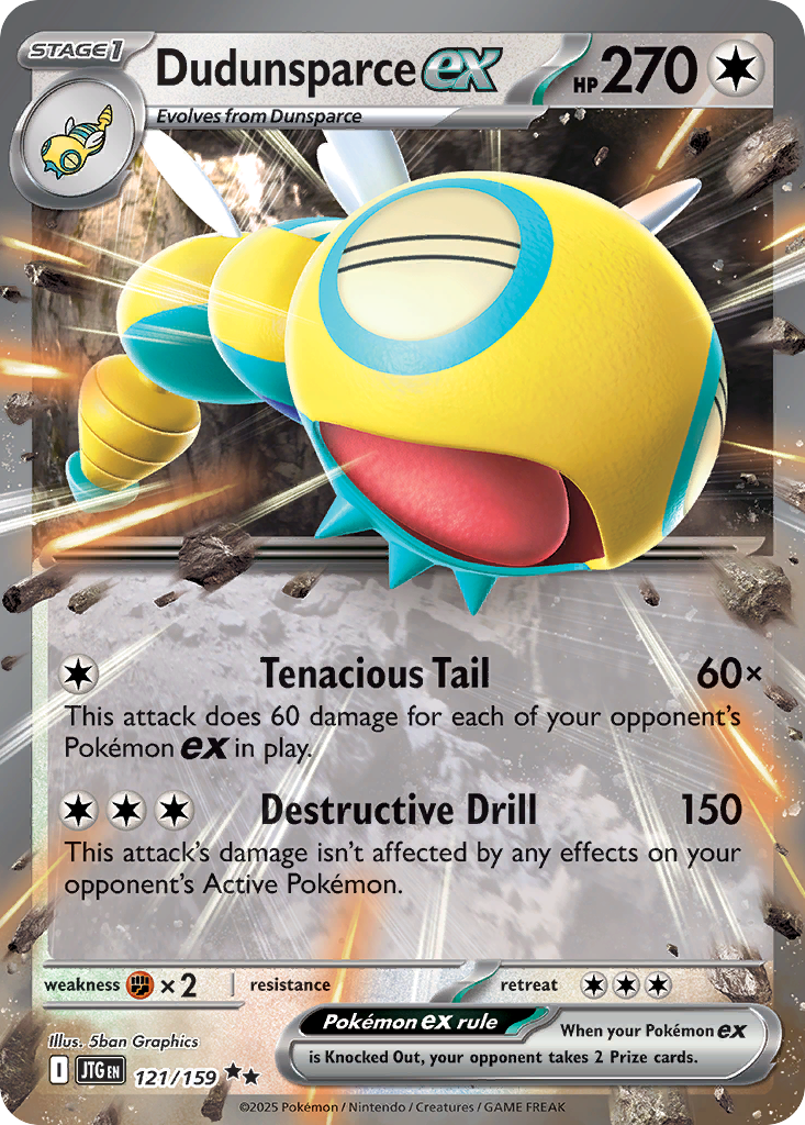 Dudunsparce ex - Journey Together 121/159 (Foil) - Near Mint