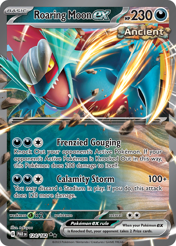 Roaring Moon ex - Paradox Rift 124/182 (Foil) - Near Mint