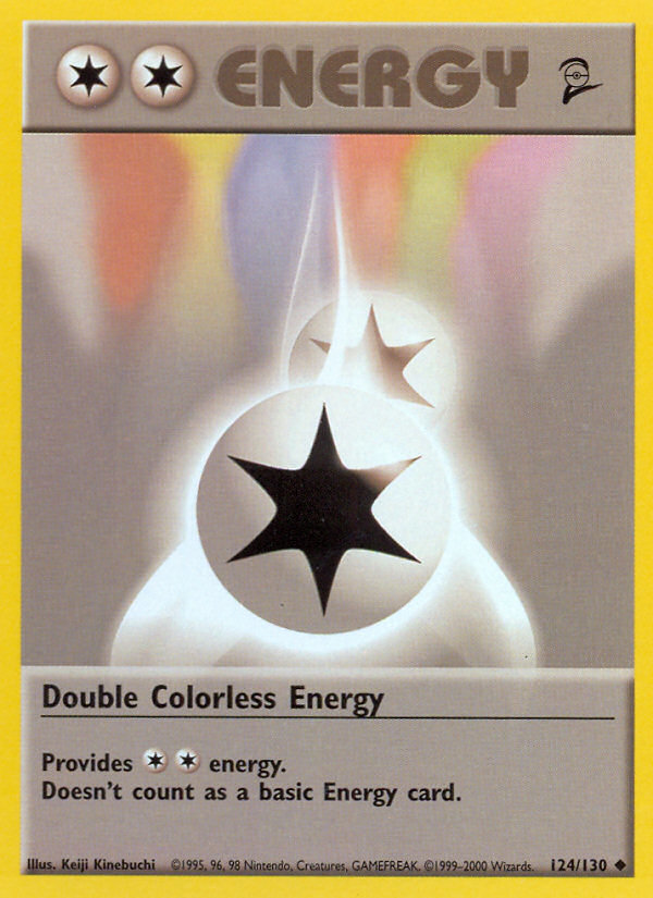 Double Colorless Energy - Base Set 2 124 - Moderately Played