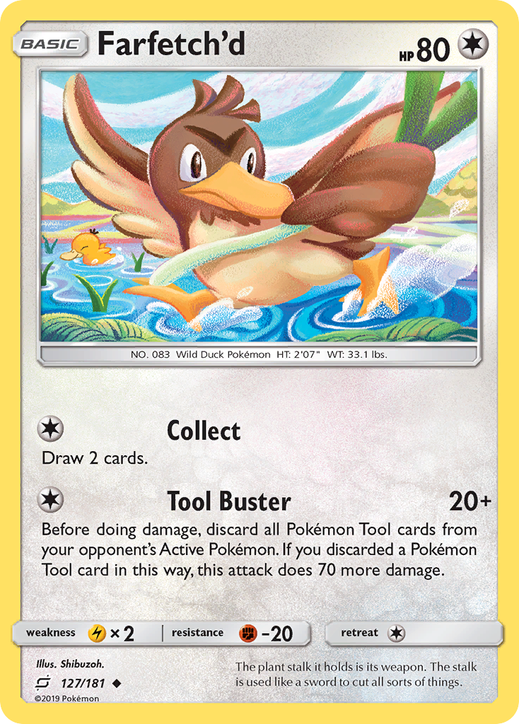 Farfetch'd - Team Up 127 - Near Mint