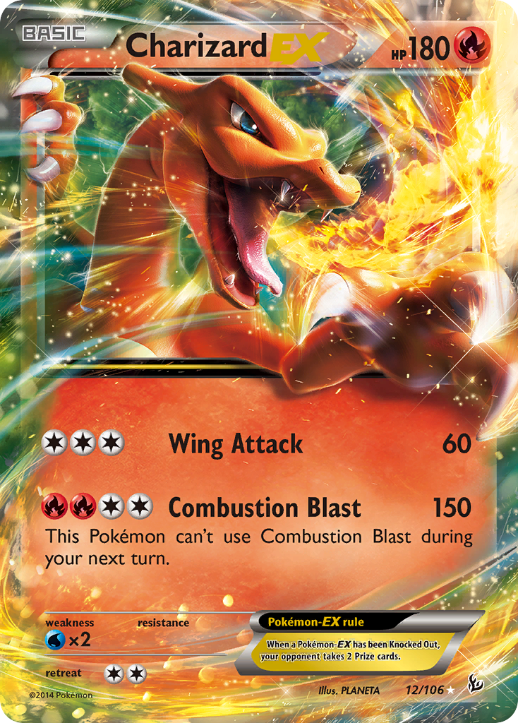 Charizard EX (12) - Flashfire 12 (Foil) - Near Mint