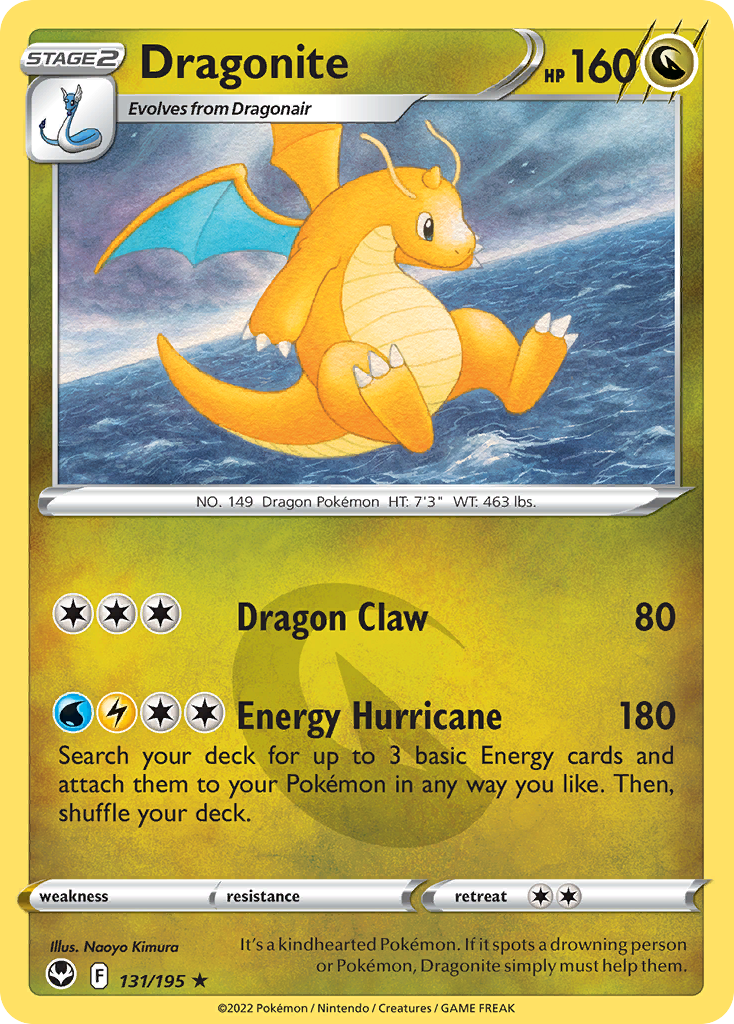 Dragonite - Silver Tempest 131/195 (Foil) - Lightly Played