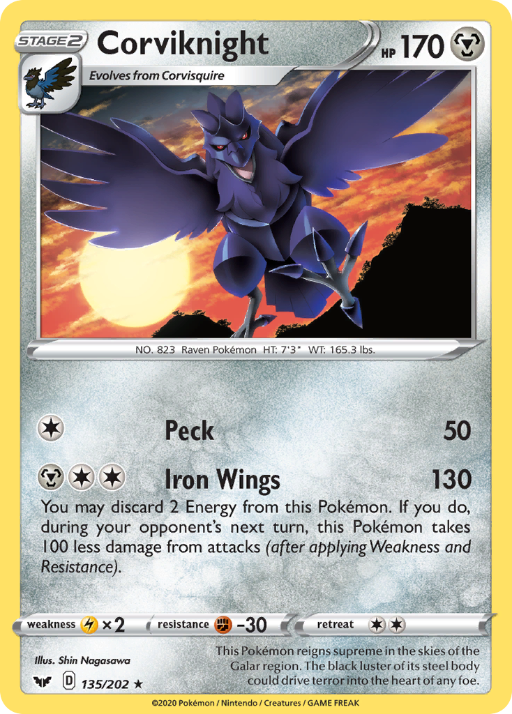 Corviknight - Sword & Shield 135/202