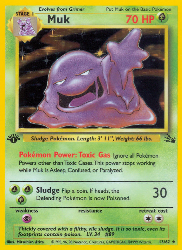Muk (13) - Fossil 13 (Foil) - Heavily Played - Ungraded