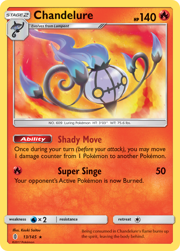 Chandelure - Guardians Rising 13/145 (Foil) - Near Mint