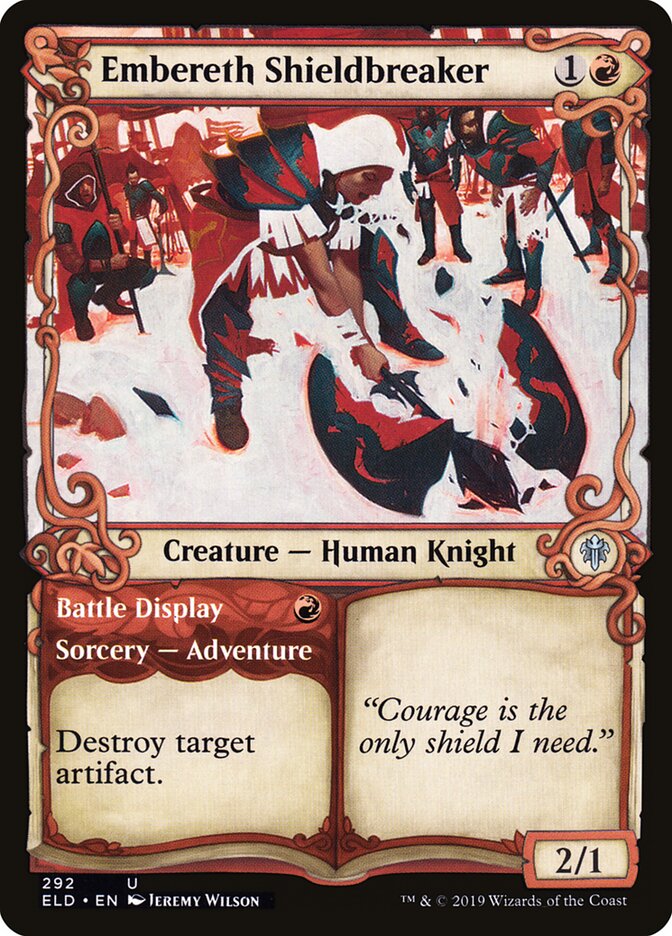 Embereth Shieldbreaker (Showcase) - Throne of Eldraine 292