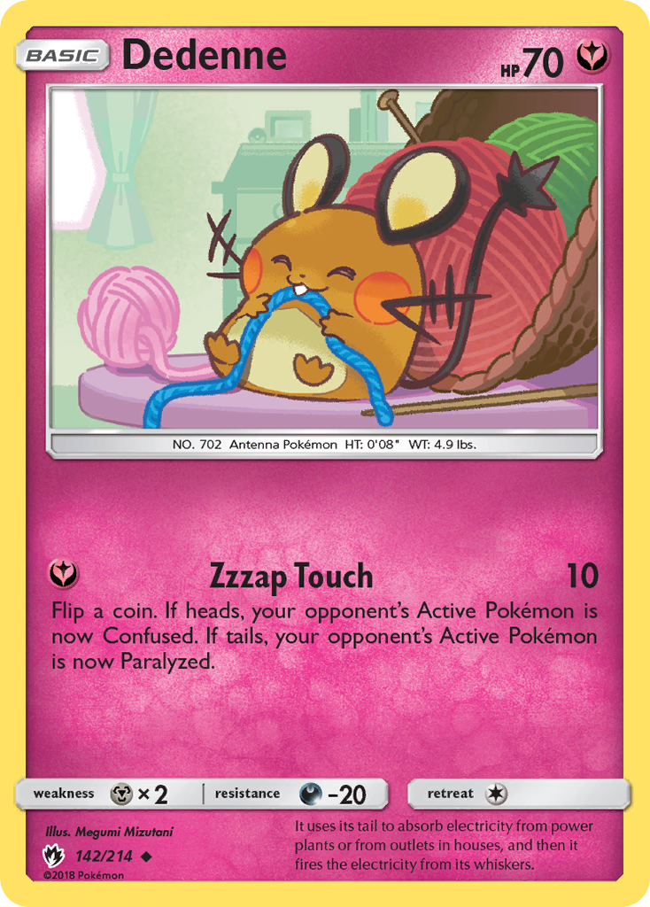 Dedenne (142) - Lost Thunder 142 - Damaged
