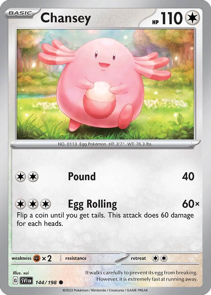 Chansey - Scarlet & Violet Base Set 144/198 (Foil) - Near Mint