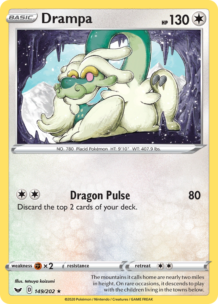 Drampa - Sword & Shield 149/202 - Near Mint