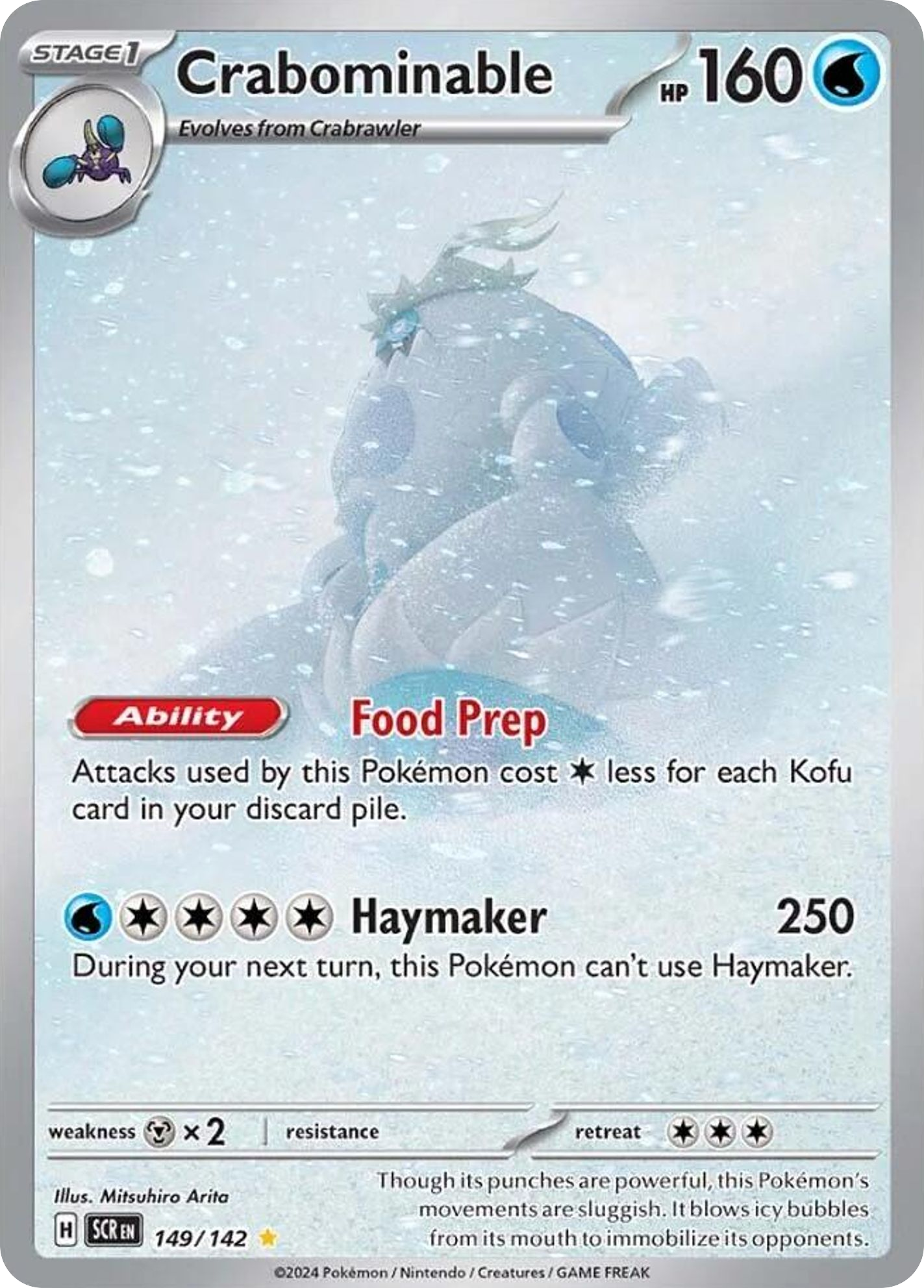 Crabominable - 149/142 (Holiday Calendar) - Miscellaneous Cards & Products 149/142 (Foil) - Near Mint