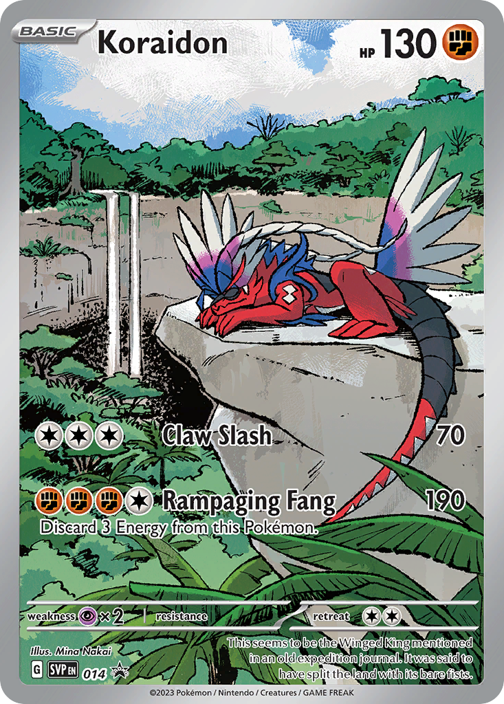 Koraidon (Pokemon Center Exclusive) - Scarlet & Violet Promo 14 (Foil) - Near Mint - Ungraded