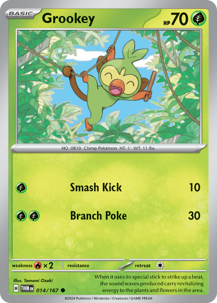 Grookey - Twilight Masquerade 014/167 - Near Mint
