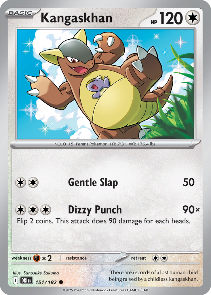 Kangaskhan - Destined Rivals 151/182 (Foil) - Near Mint