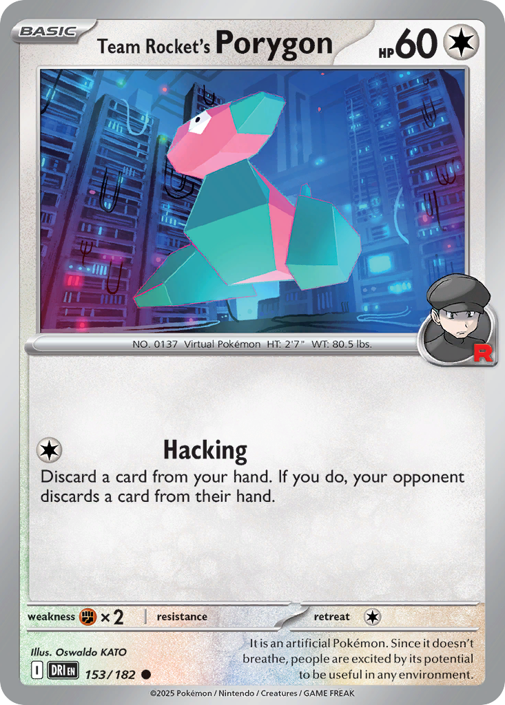 Team Rocket's Porygon - Destined Rivals 153/182 - Near Mint