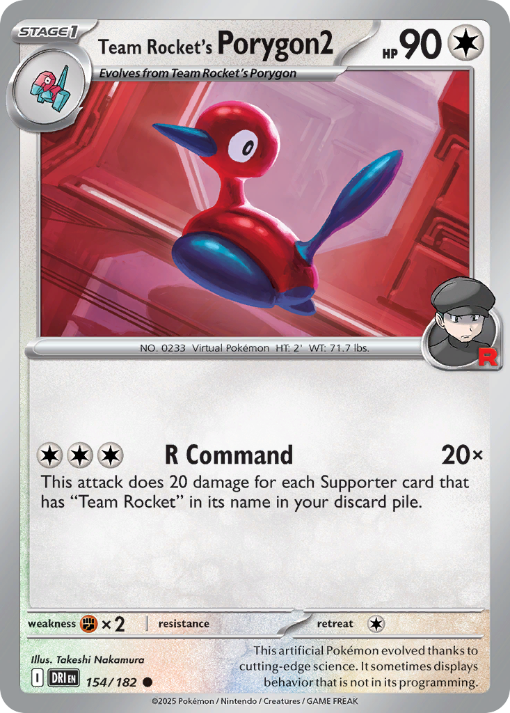 Team Rocket's Porygon2 - Destined Rivals 154/182 - Near Mint