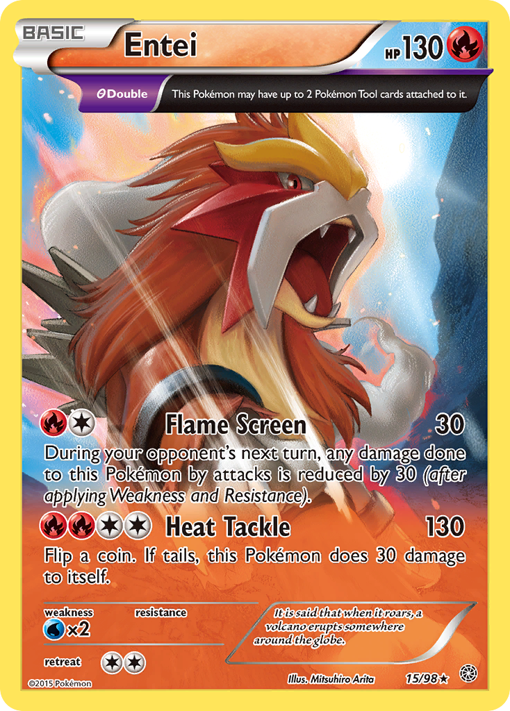 Entei (15) - Ancient Origins 15 (Foil) - Near Mint