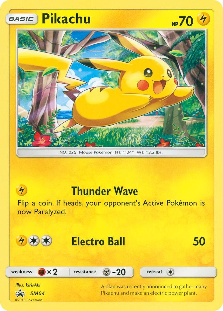 Pikachu - Sun & Moon Promo SM04 (Foil) - Damaged