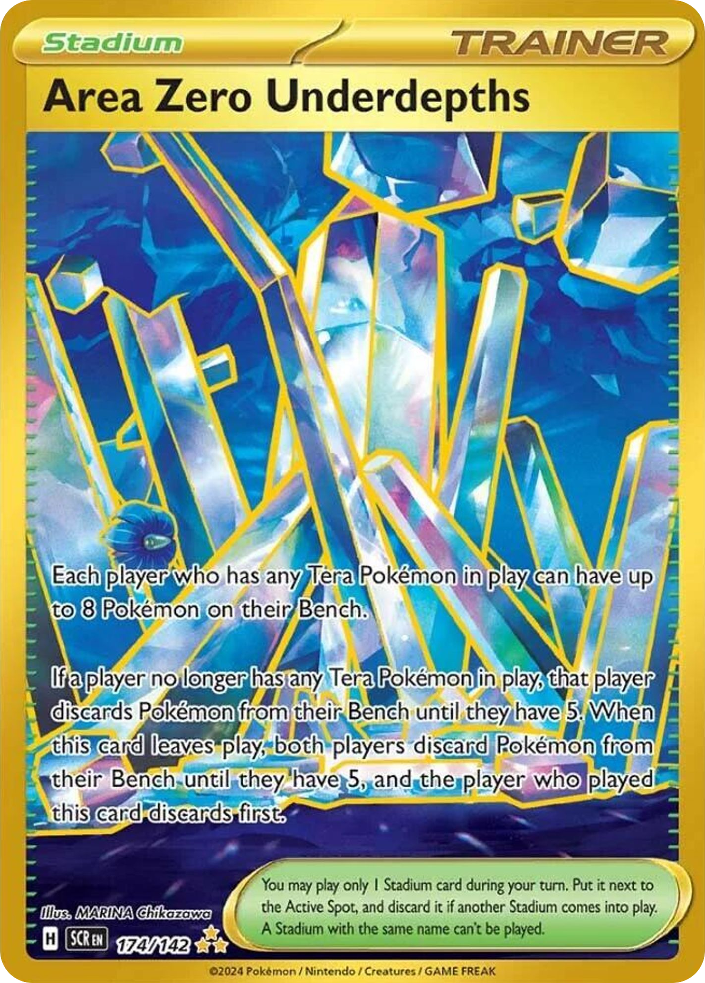 Area Zero Underdepths - Stellar Crown 174/142 (Foil) - Near Mint
