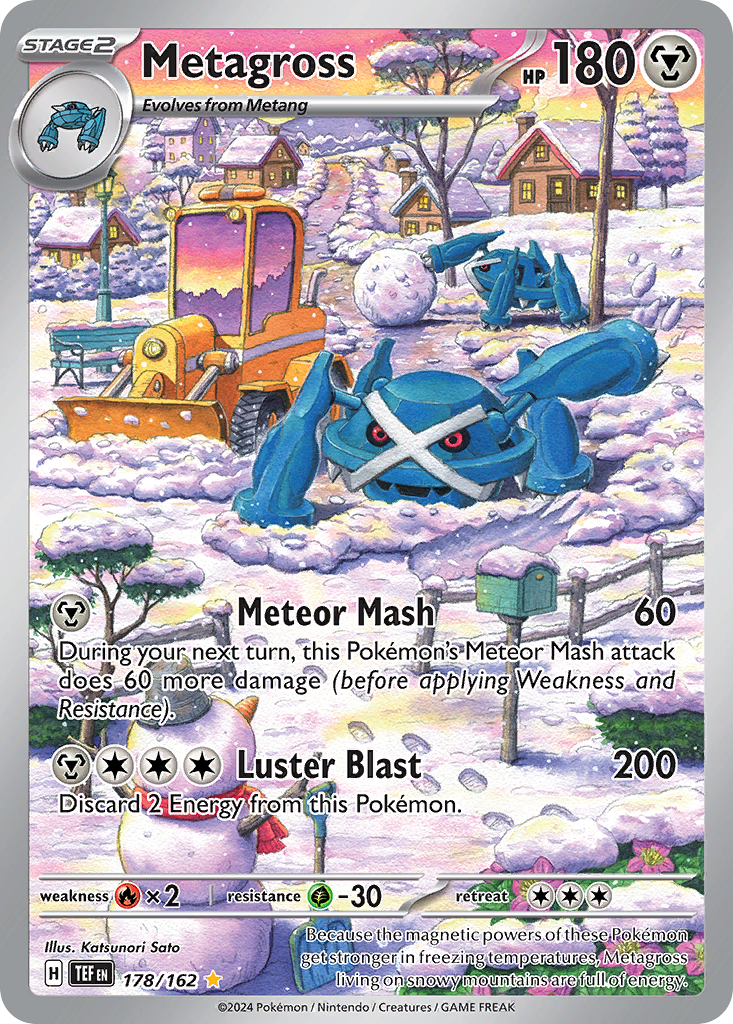 Metagross - Temporal Forces 178/162 (Foil) - Heavily Played