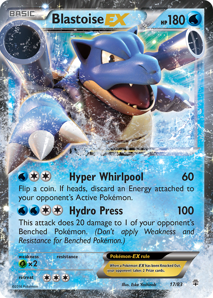 Blastoise EX - Generations 17 (Foil) - Near Mint