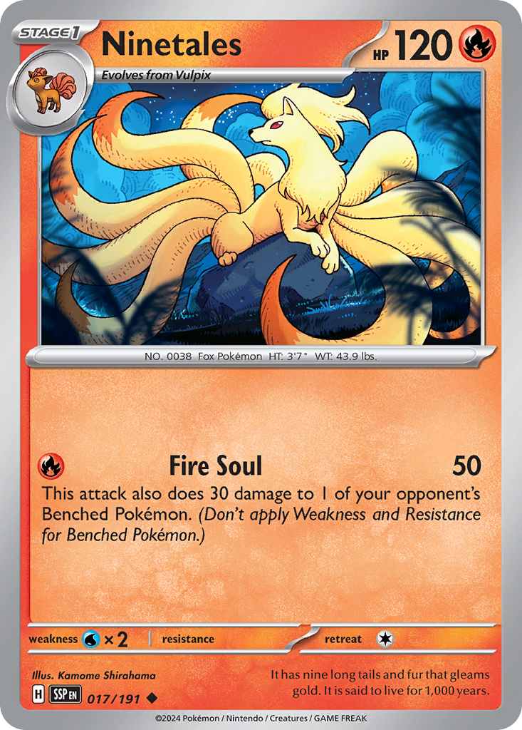 Ninetales - Surging Sparks 017/191 - Near Mint