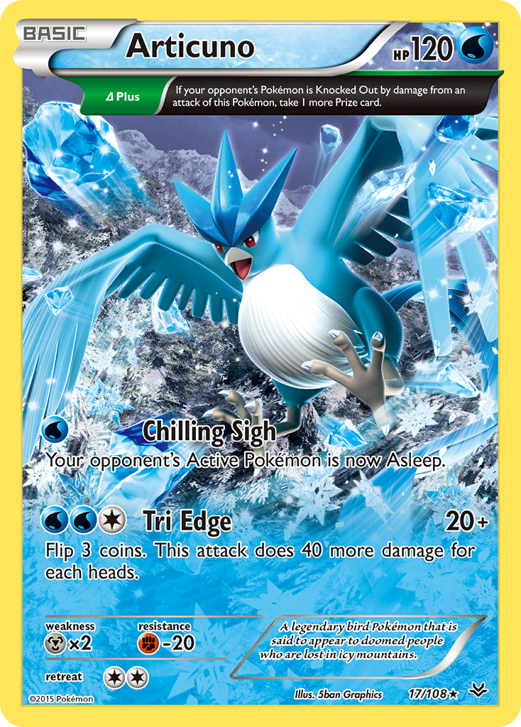 Articuno (17 Delta) - Roaring Skies 17 - Near Mint