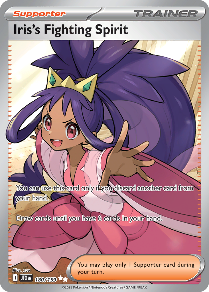 Iris's Fighting Spirit - Journey Together 180/159 (Foil) - Near Mint - Ungraded
