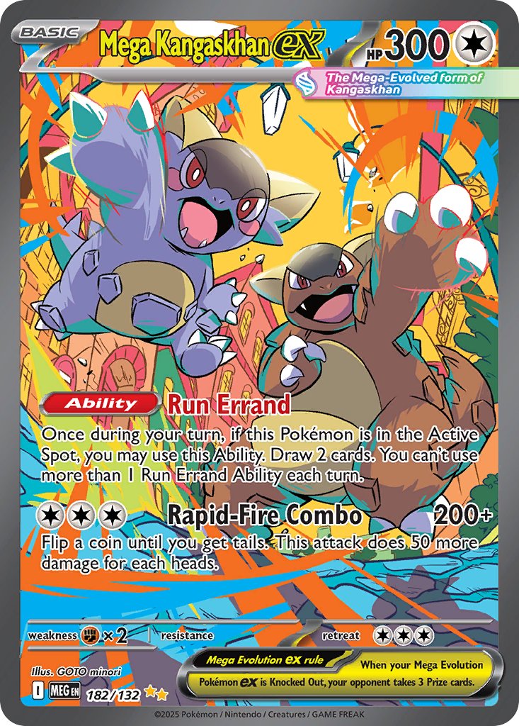 Mega Kangaskhan ex - Mega Evolution 182/132 (Foil) - Near Mint