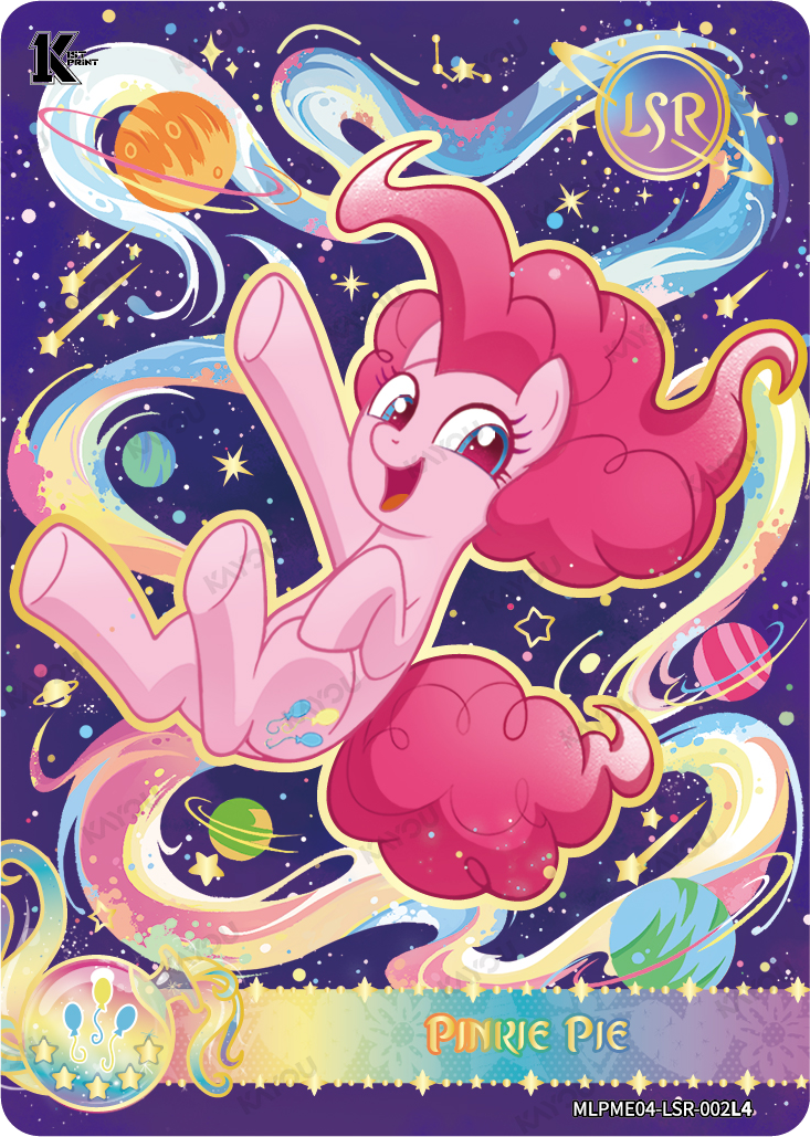 Pinkie Pie MLPME04-LSR-002L4 Moon Edition Series 4 collectible card
