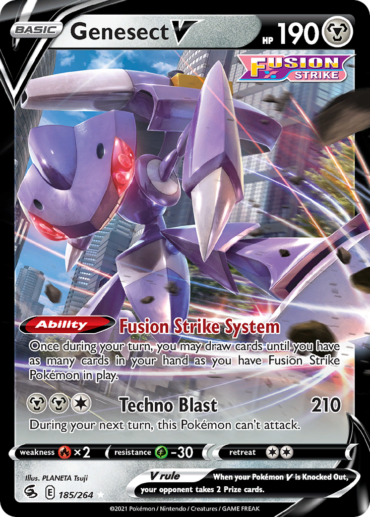 Genesect V - Fusion Strike 185/264 (Foil) - Near Mint