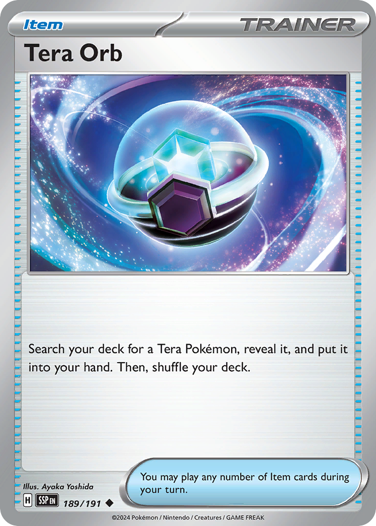 Tera Orb - Surging Sparks 189/191 - Near Mint