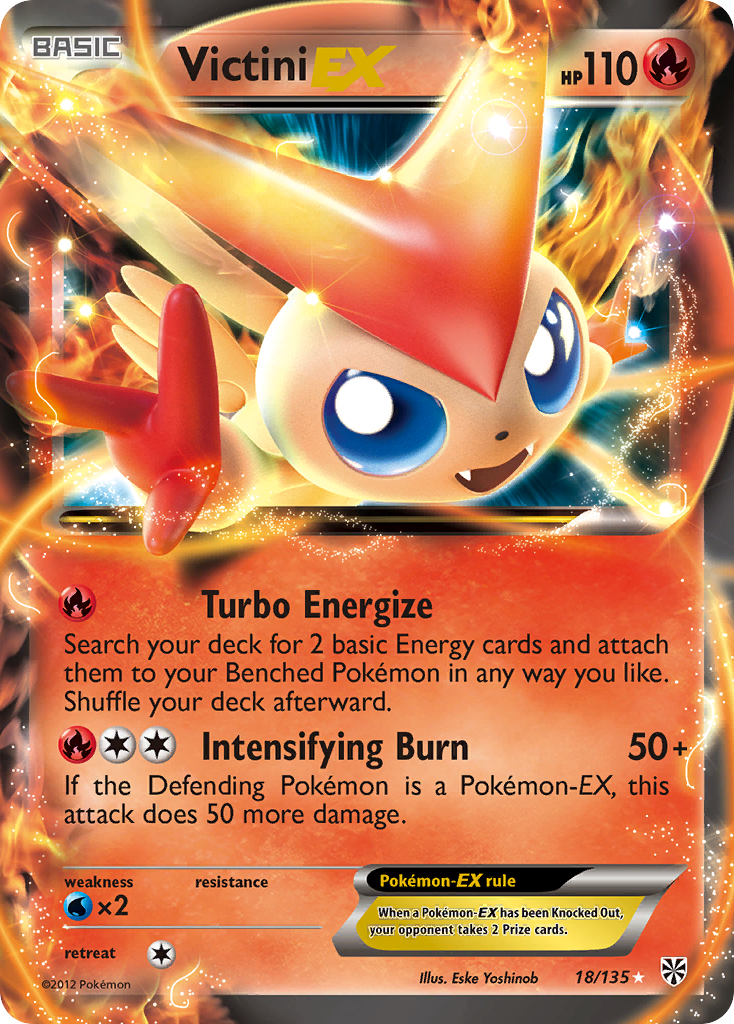 Victini EX - Plasma Storm 18 (Foil) - Lightly Played