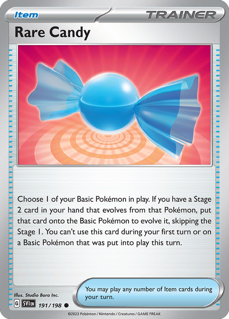 Rare Candy - Scarlet & Violet Base Set 191/198 (Foil) - Near Mint - Ungraded