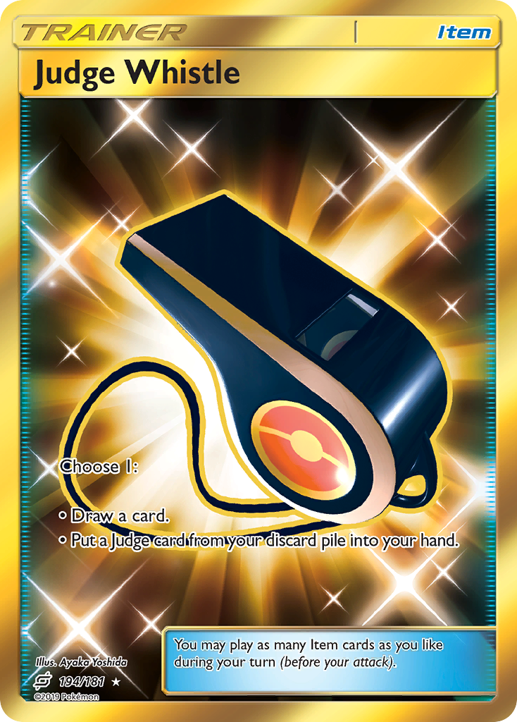 Judge Whistle (Secret) - Team Up 194 (Foil) - Lightly Played