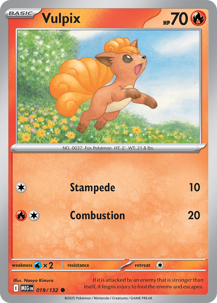 Vulpix - Mega Evolution 019/132 (Foil) - Near Mint